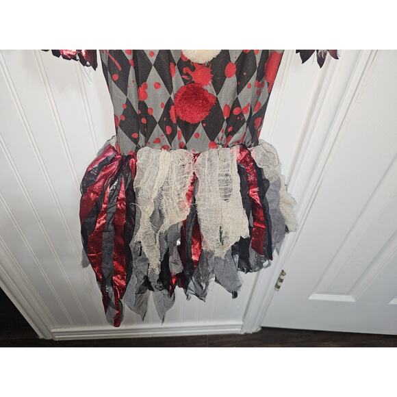 Girls Vintage Circus Clown Halloween Costume Spirit Child Size Medium 8-10 NEW - Picture 6 of 11